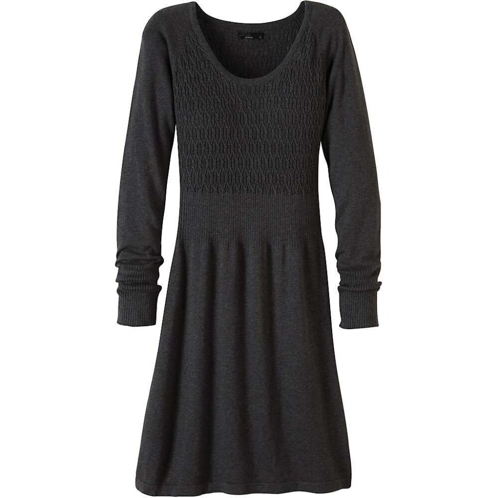 PrAna Zora knit sweater maxi gray dress